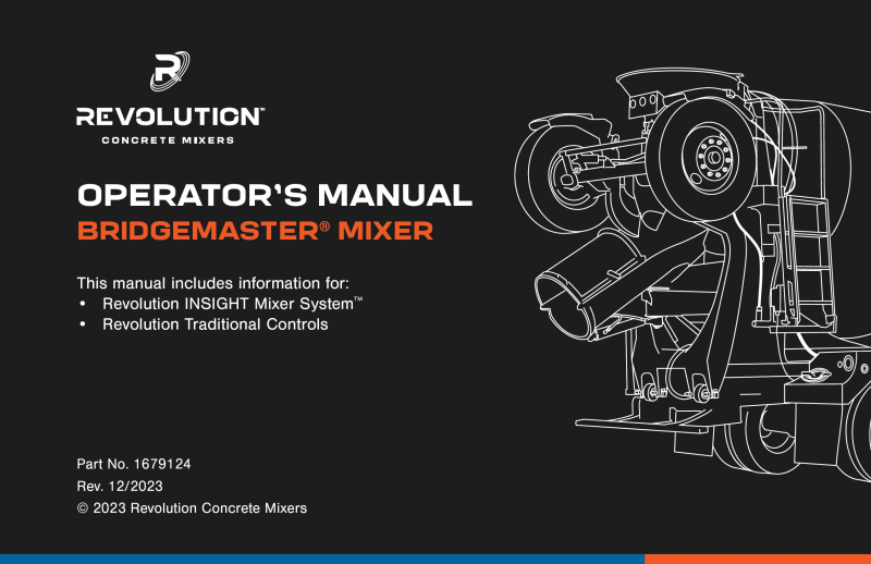 Digital Revolution Mixer Operator’s Kit Revolution Concrete Mixers